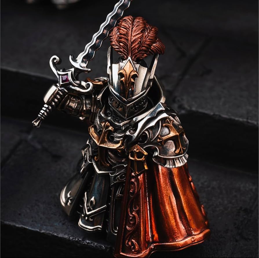 Amazon.com: COPPERTIST.WU Crimson Templar Figurine Statue Ornament