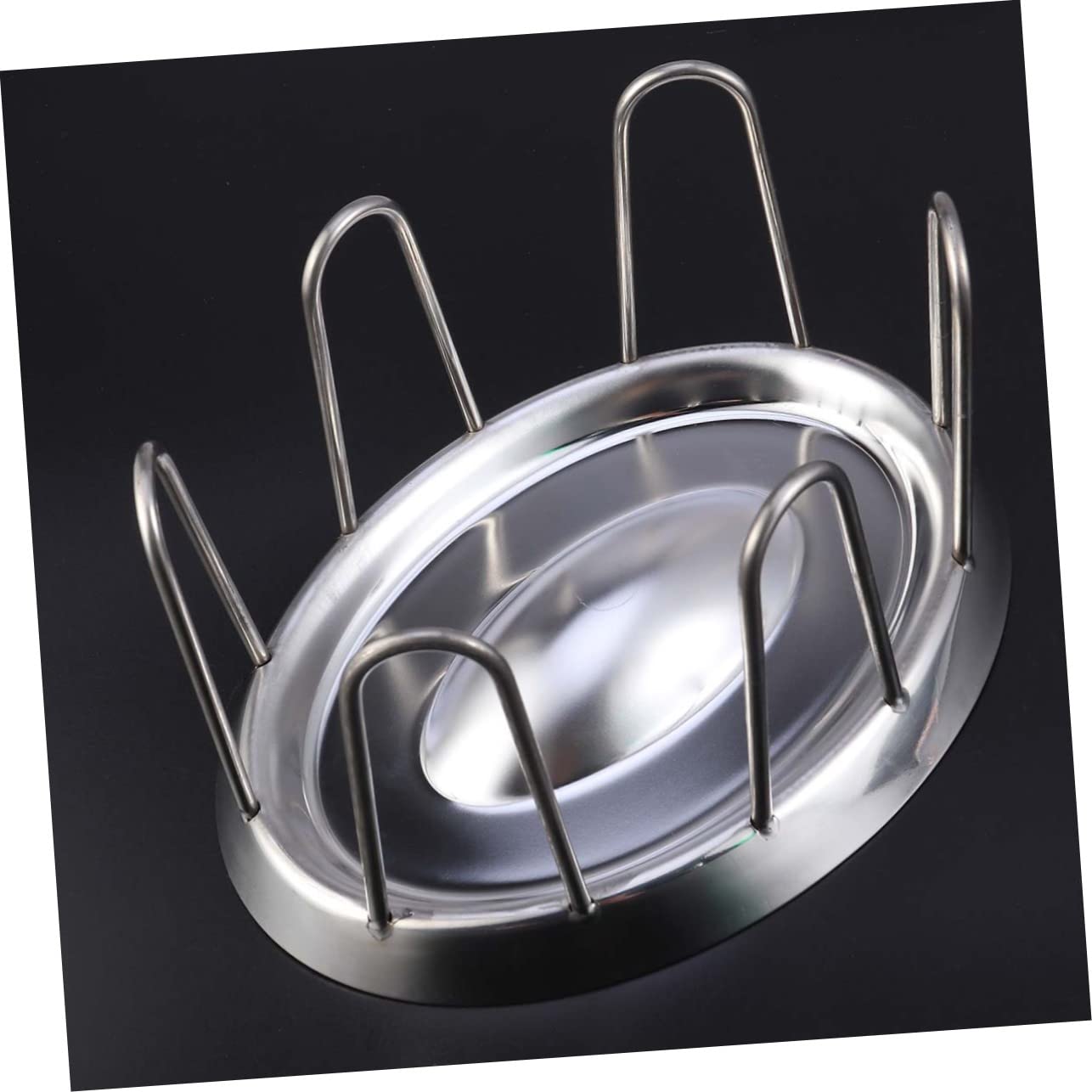 Didiseaon Ciotola per Tartarughe in Acciaio Inox Ciotola per Cibo per Rettili Distributore di Cibo per Tartarughe Forma Rotonda Liscio Facile da Pulire