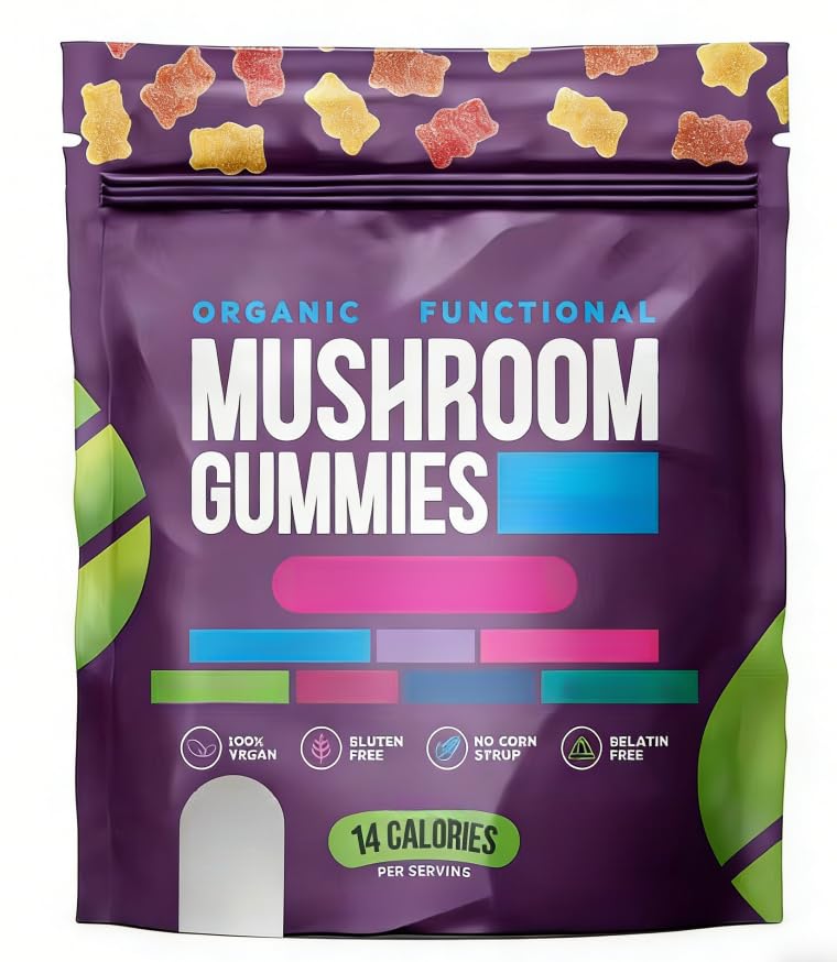 1 pezzo - senza glutine - [Gummy di funghi] - Energia Naturale