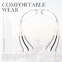 Vista 4 de Queekay Paquete de 12 gafas de seguridad a granel, gafas de impacto UV y resistentes a arañazos, gafas protectoras para hombres, mujeres