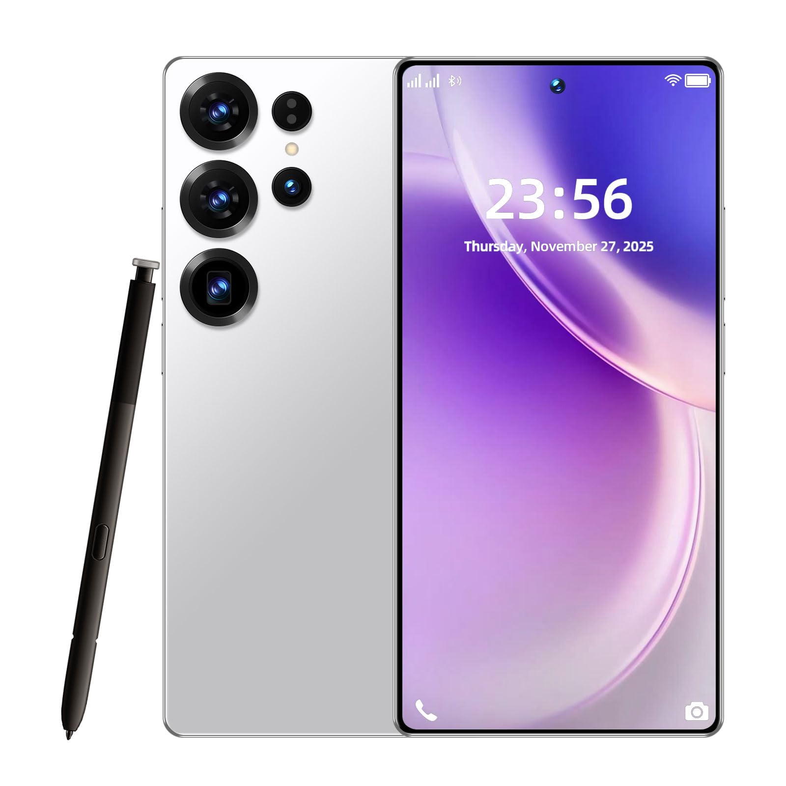 S25 Ultra 5G Unlocked Phone,Android 16 Mobile Phone, 6.9"+120Hz HD Display Smartphone, 7000mAh Long Battery Life-16+512GB Storage, 108MP Camera/GPS/Face Unlock Cell Phone-Pink — view 8