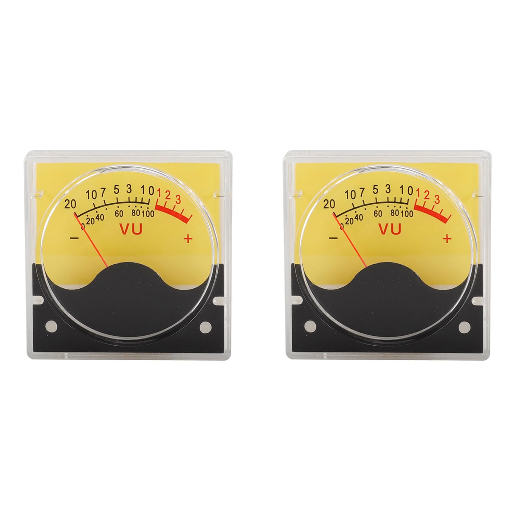 CTRLZS 2X TR-R36W 500UA VU Meter Header DB Level Header for Recording Audio, with LED Back Light, Audio Level Meter