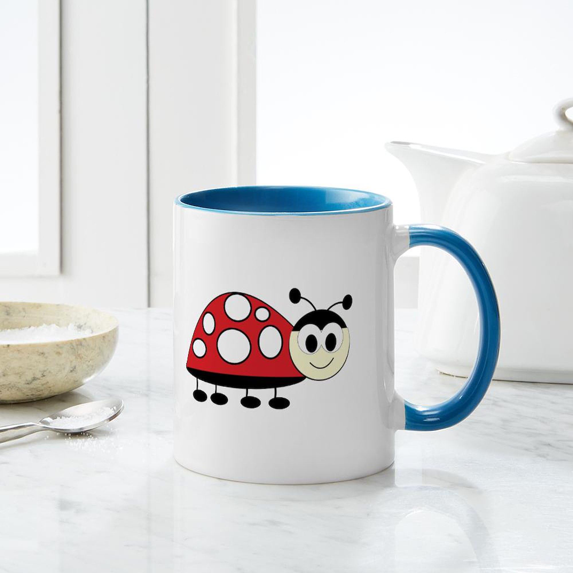 15 oz ceramic coffee mugs American Robin LIMITED EDITION 15oz Ceramic Coffee Mug – Moon Rabbit Press main image 0