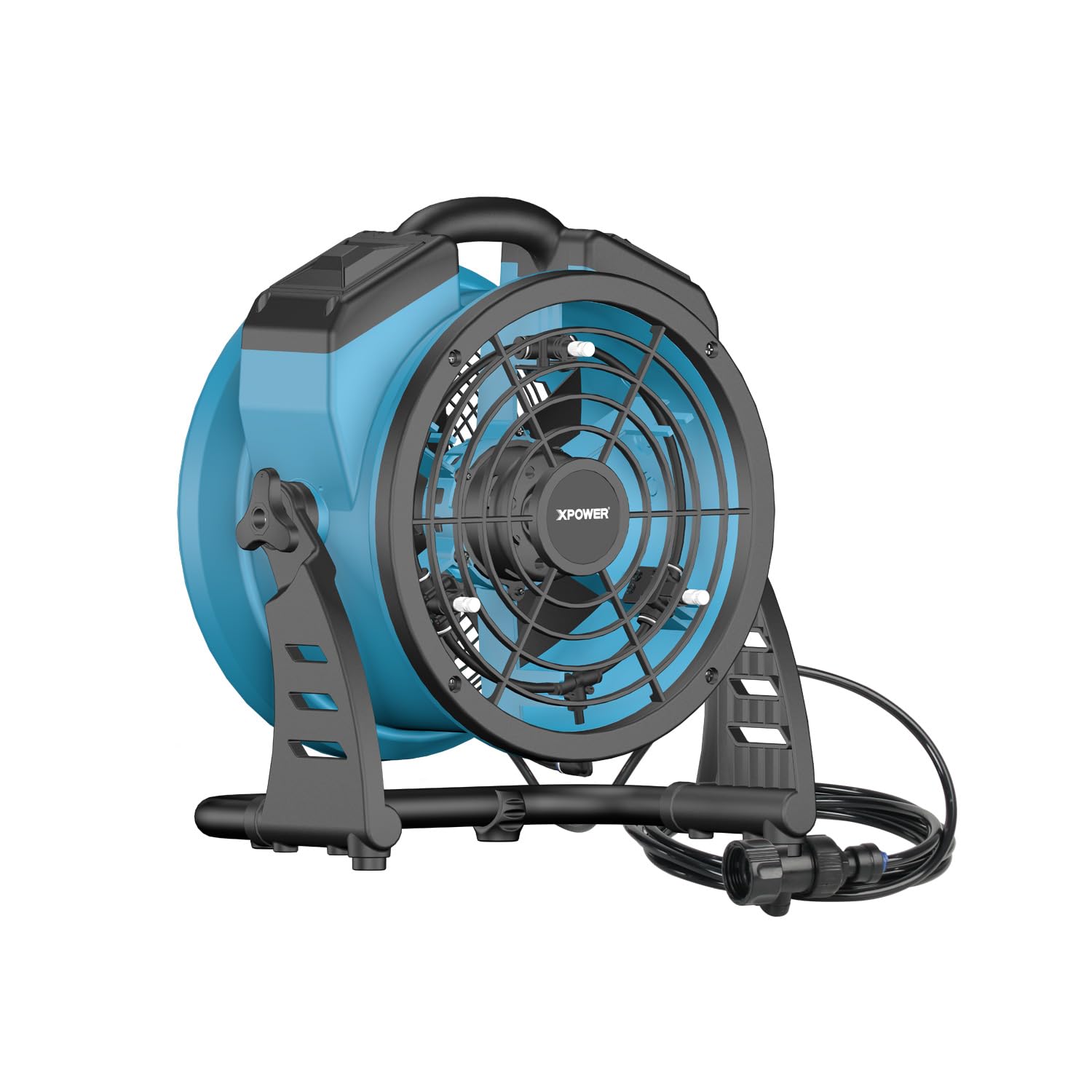 XPower Ventilador de nebulización para exteriores, oscilante, resistente, potente de alta velocidad, ideal para camping, patios, picnics y más (FM-65)