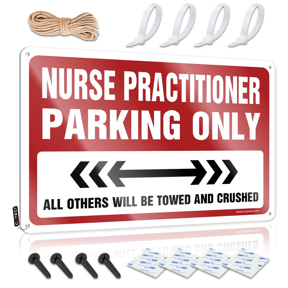 Fzfn Colour Man Cave Stuff Farmhouse Signs Soft Bath | Nurse Practitioner Parking Only Amazing Premises Decoration(30X40cm)