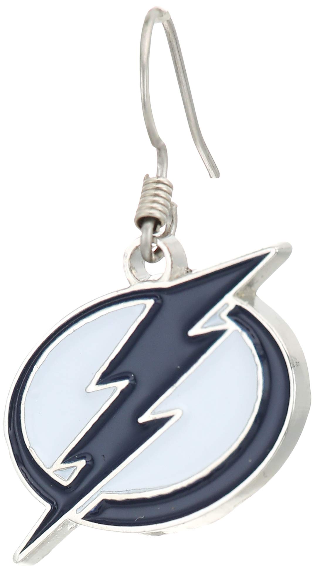 Siskiyou NHL Tampa Bay Lightning Chrome Dangle Earrings