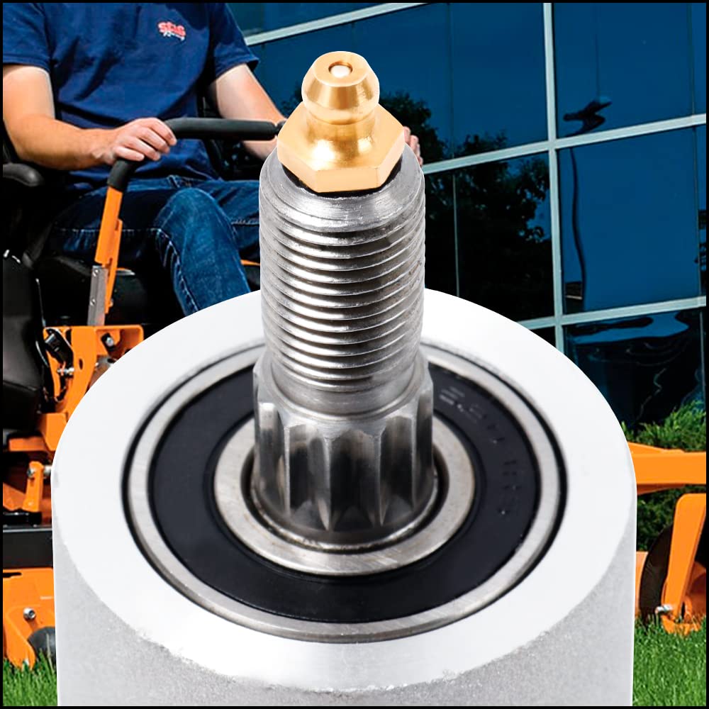 KOOTANS Paquete de 2 husillos de cortacésped 187292 192870 para Husqvarna 22v46 532187281 539112057 587125401 587820301 AYP Dixon, Ariens 21546238 2154401 9012 Apto para plataforma de corte de 42, 46