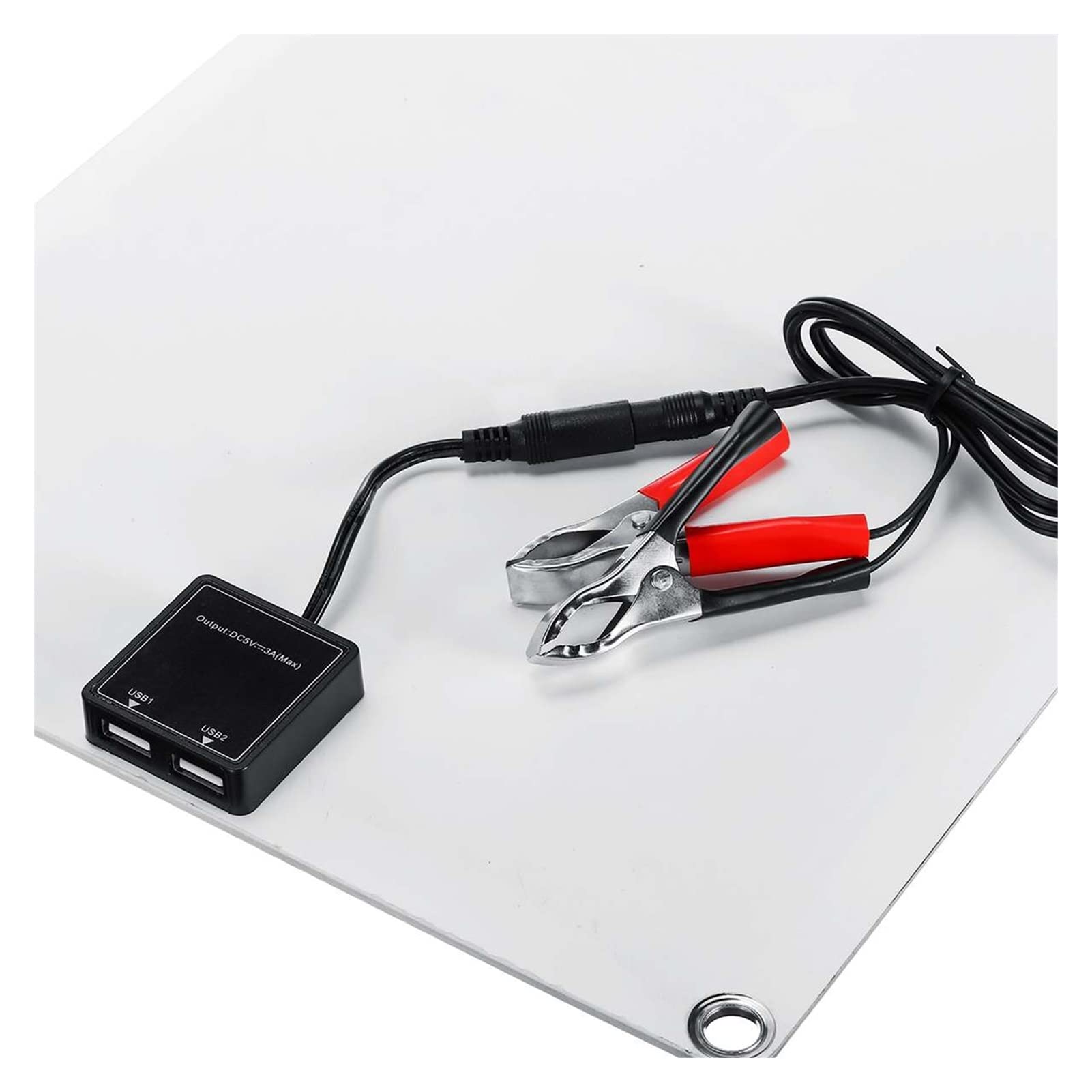 Panel Solar, 10 0W/200W 100A Controlador Panel solar Dual 12V/5V USB Células solares impermeables células solares for yates for automóvil RV Cargador de batería(100W 30A Controller)