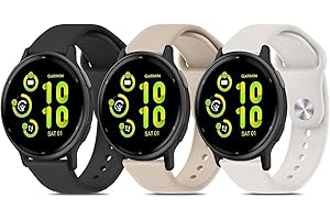 3 Pack Bands Compatible with Vivoactive 5 / Vivoactive 3 Watch Band