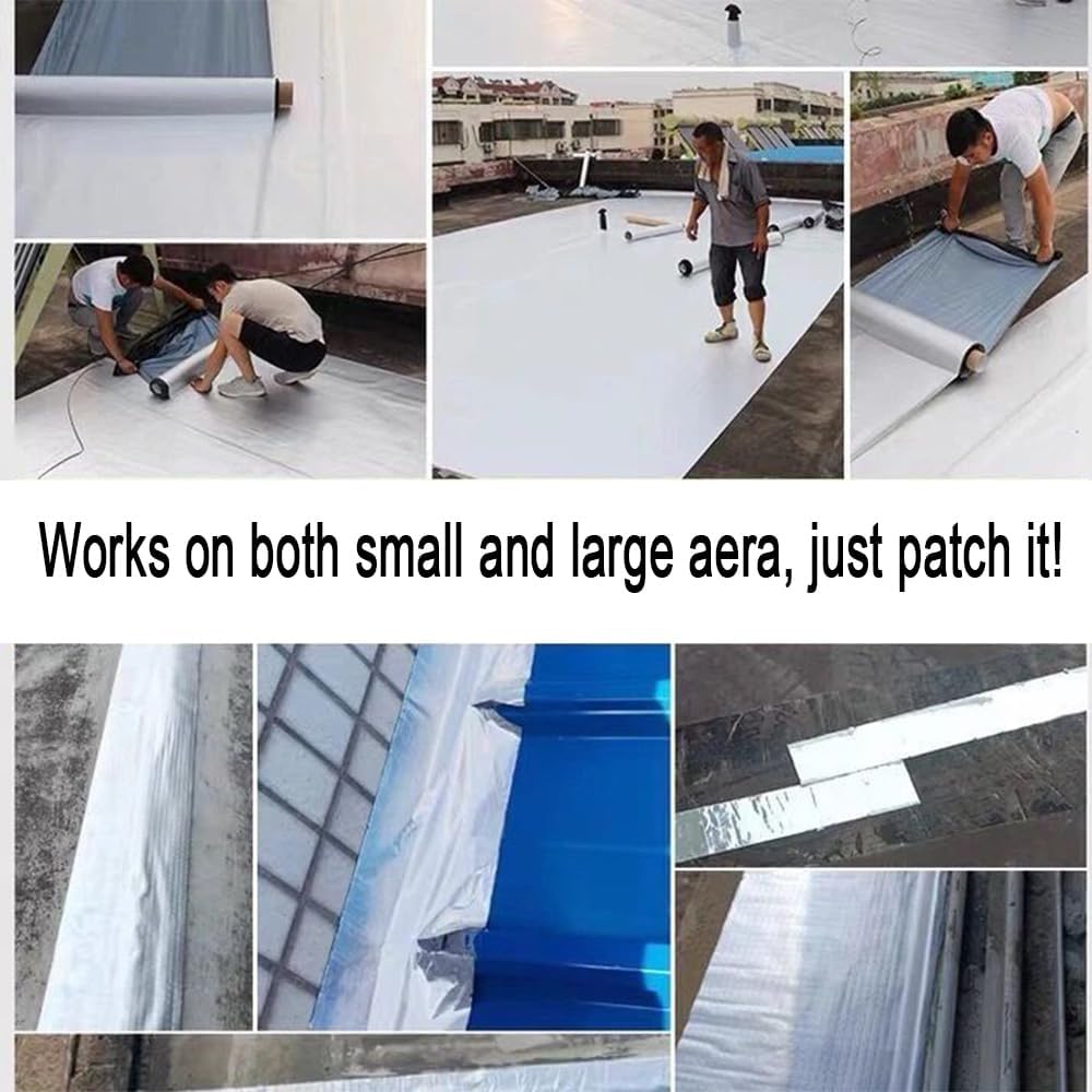 Cinta autoadhesiva para techos de cobertizos, Fieltro asfáltico, Rollos de Cinta de reparación, Protector de Techo, Cinta de Base para reparación de vehículos recreativos, Sellado