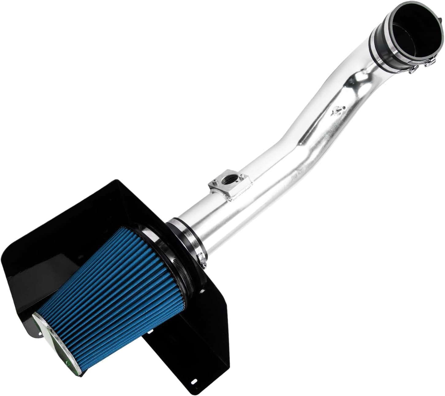 Cold Air Intake Kit Fit for 2009-2014 Chevrolet Avalanche, Suburban 1500, 2009-2013 Chevrolet Silverado 1500, Chevrolet Tahoe, GMC Sierra 1500 Aluminum Tube w/Filter (Blue)