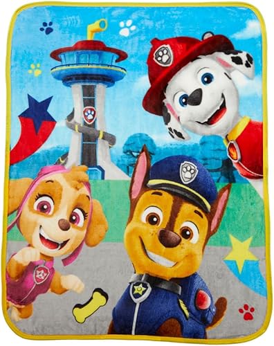 Paw Patrol - Ropa de cama para niños, manta de seda supersuave al tacto, 40 x 50 pulgadas, (producto oficial con licencia) por Franco