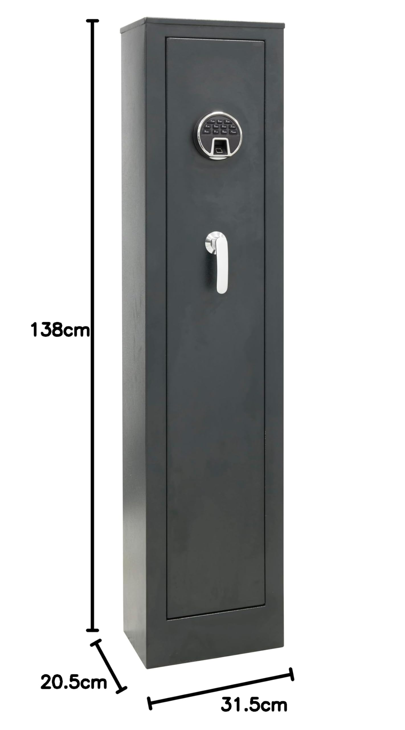 ARREGUI Braco ARM050835 Armero de Acero para 5 Escopetas con Alarma y Apertura Electrónica