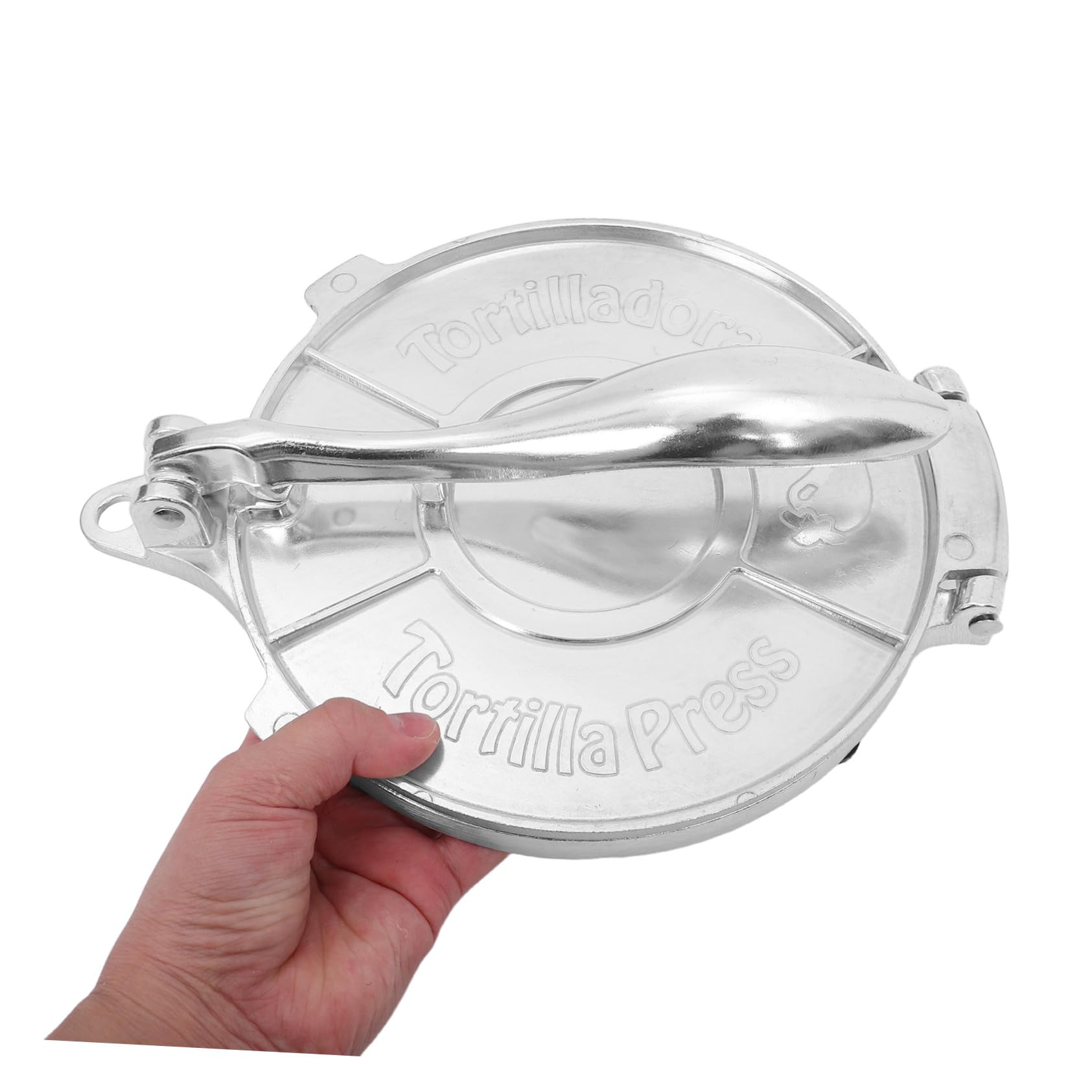 Ciieeo Tortilla Press presa per tortilla in alluminio di mais macchina per gnocchi Silver