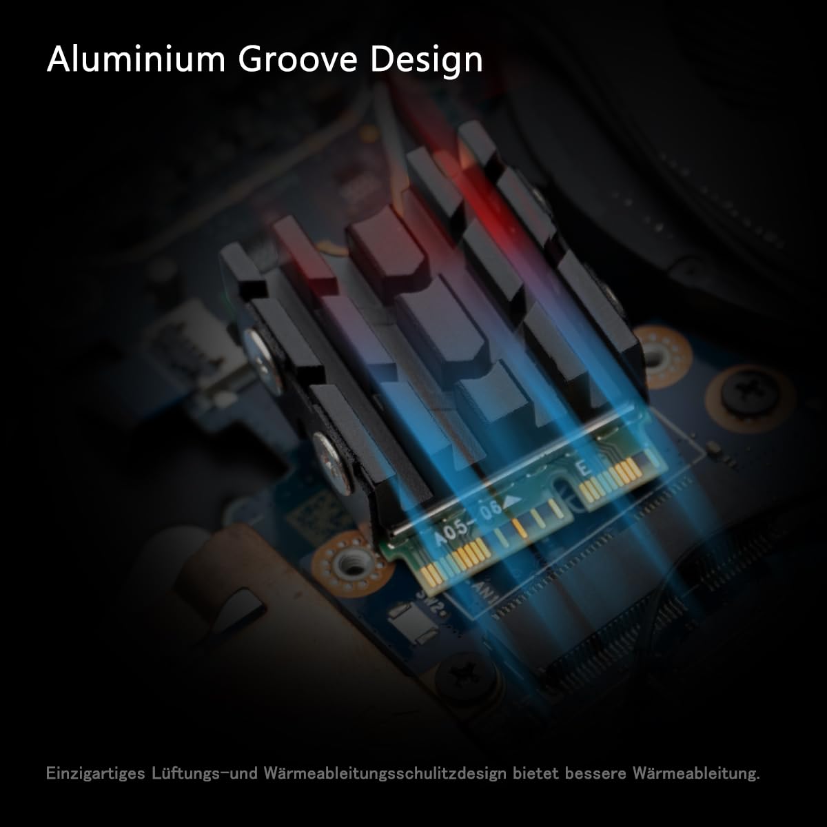M.2 2230 SSD Kühlkörper | Aluminium-Heatsink Mit Wärmeleitpads | Für PC & Laptop