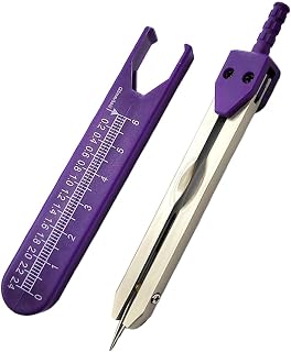Purple EKG Calipers Measuring Tool, ECG Calipers Measuring Tool,Caliper Divider for Measuring Electrocardiographs Nurse Or Doctor Electrocardiogram Measuring Tool for Nursing,Digital Calipers