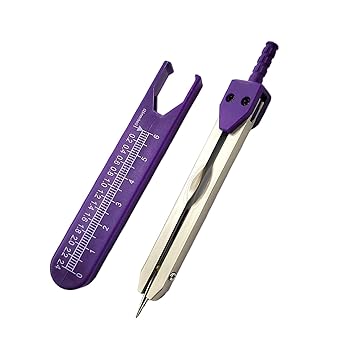 Purple EKG Calipers Measuring Tool, ECG Calipers Measuring Tool,Caliper Divider for Measuring Electrocardiographs Nurse Or Doctor Electrocardiogram Measuring Tool for Nursing,Digital Calipers