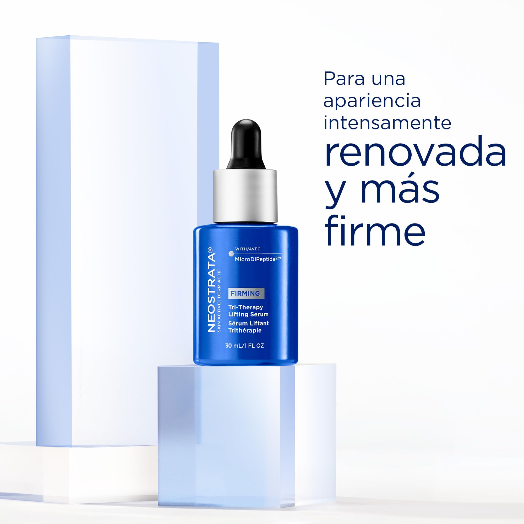 Neostrata Skin Active Tri-Therapy Lifting Serum (1 x 30 ml), sérum facial con efecto voluminizador e iluminador, sérum ácido hialurónico reafirmante, para una hidratación profunda