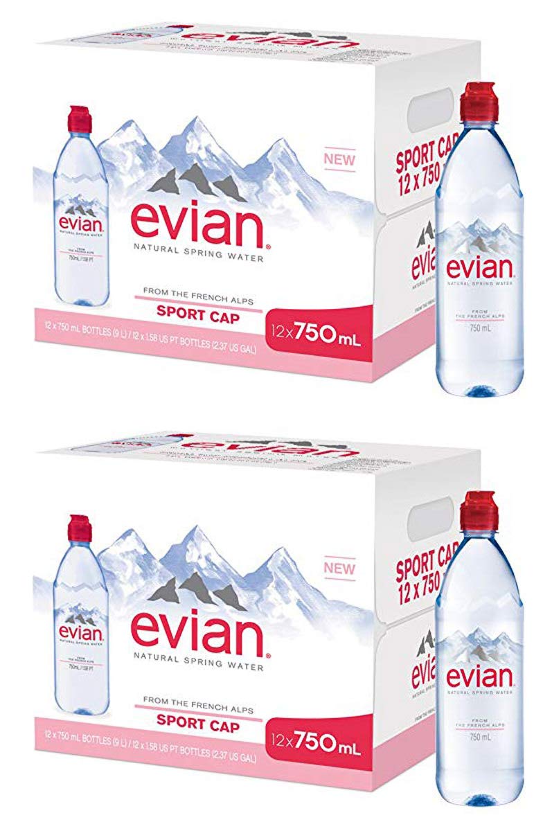 Buy evian TNKYBKUF Natural Spring Water Individual 750 ml (25.4 oz