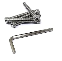 Vista 31 de iexcell 25 piezas M4 x 60/65/70/75/3.150 in paso de rosca 0.028 in acero inoxidable 304 cabeza hexagonal Tornillos Tornillos surtido Kit