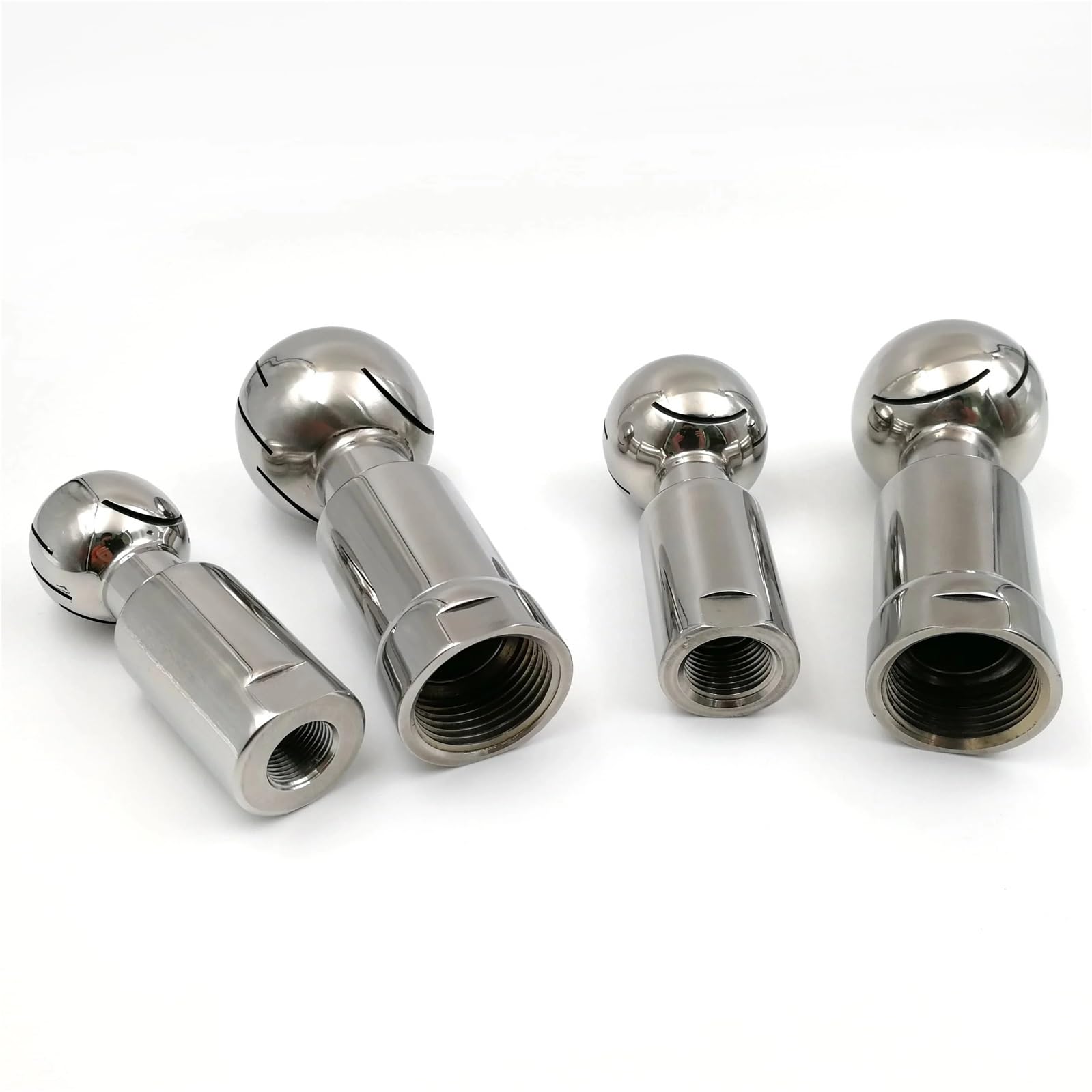 Buse de lavage réservoir à bille rotative 360 degrés, buse nettoyage, pulvérisation IBC en acier inoxydable Boule de pulvérisation inox(304ss 3of8)
