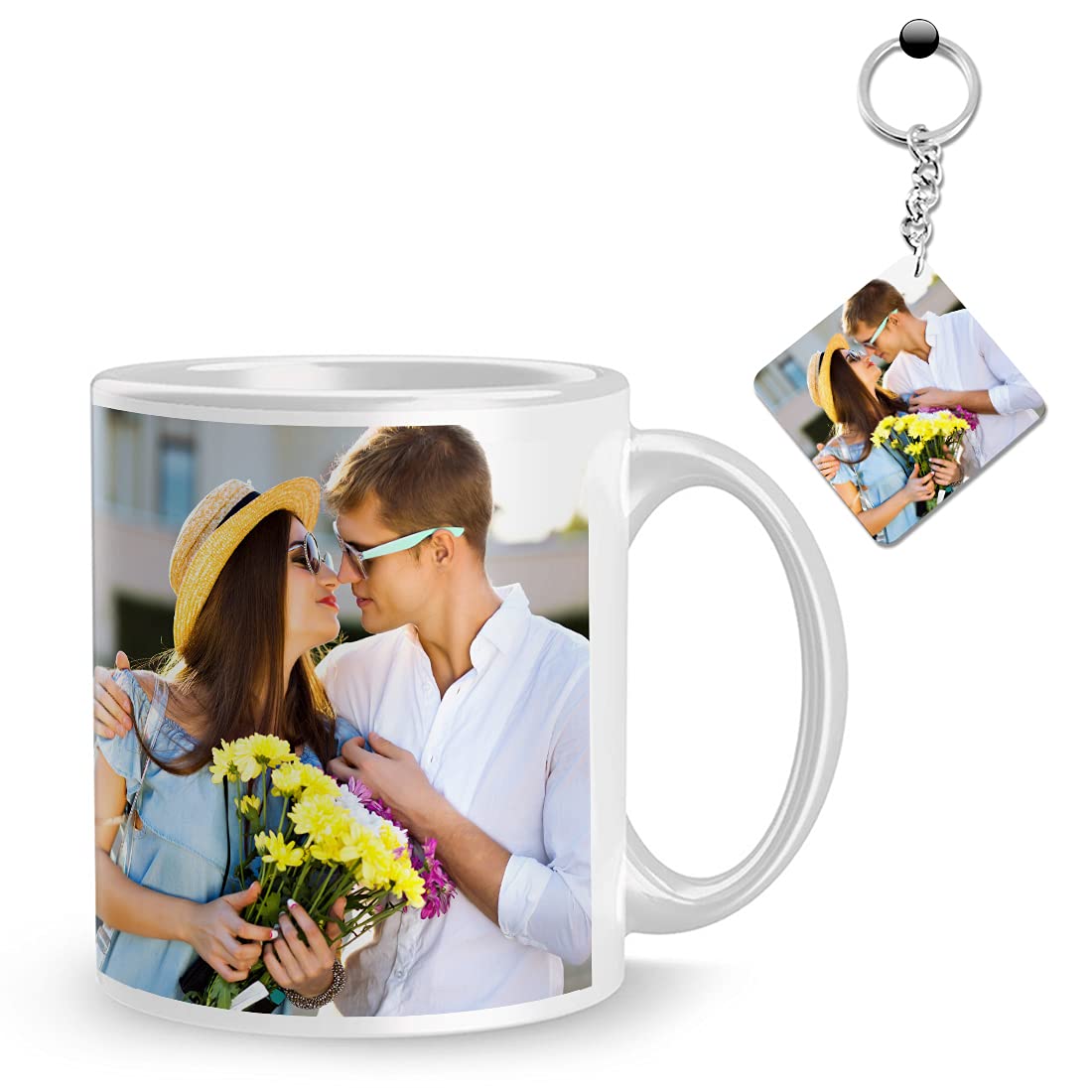 K1Gifts Personalized Custom Photo Quote Name Wish Ceramic White Mug for Birthday,Valentine's Day, Birthday for Girls & Boys, for Girlfriend, for Boyfriend -325 Ml