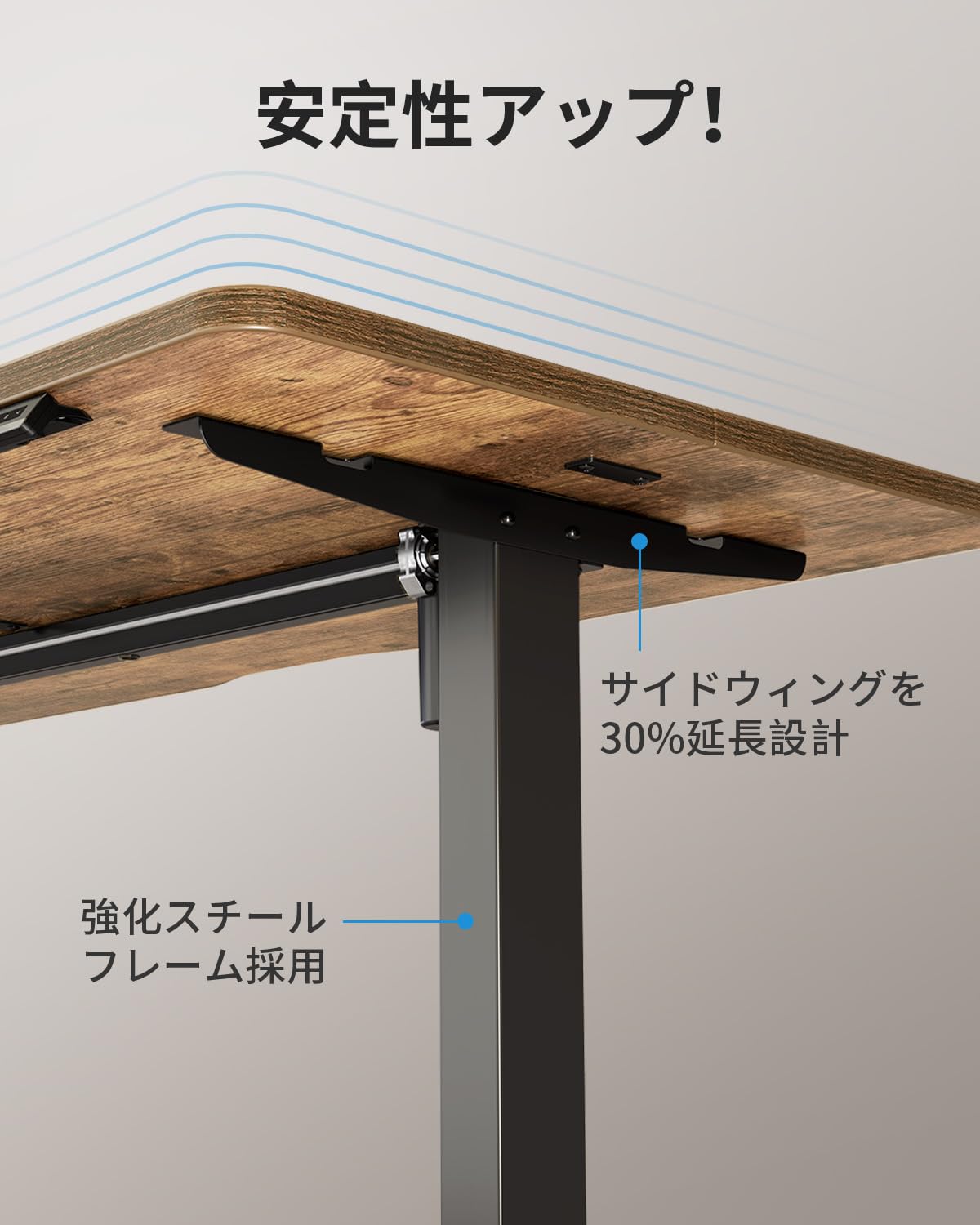 Amazon | FEZIBO 電動 昇降デスク スタンディングデスク 幅140cm