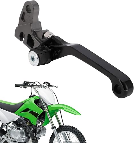 Miniatura 10 de JFG RACING Palanca de freno de motocicleta Palancas plegables CNC para KLX 110 KLX110 KLX110L 2010-2023 Verde