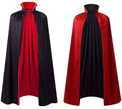 Amazon.co.jp: [dress Foreted] マント 黒 赤 コスプレ ハロウィン