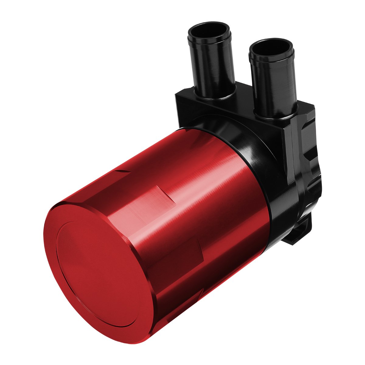 DNA Motoring PT-ZTL-9048-RD-BK - Depósito de depósito de aceite con deflector de aluminio, color rojo, 240 ml