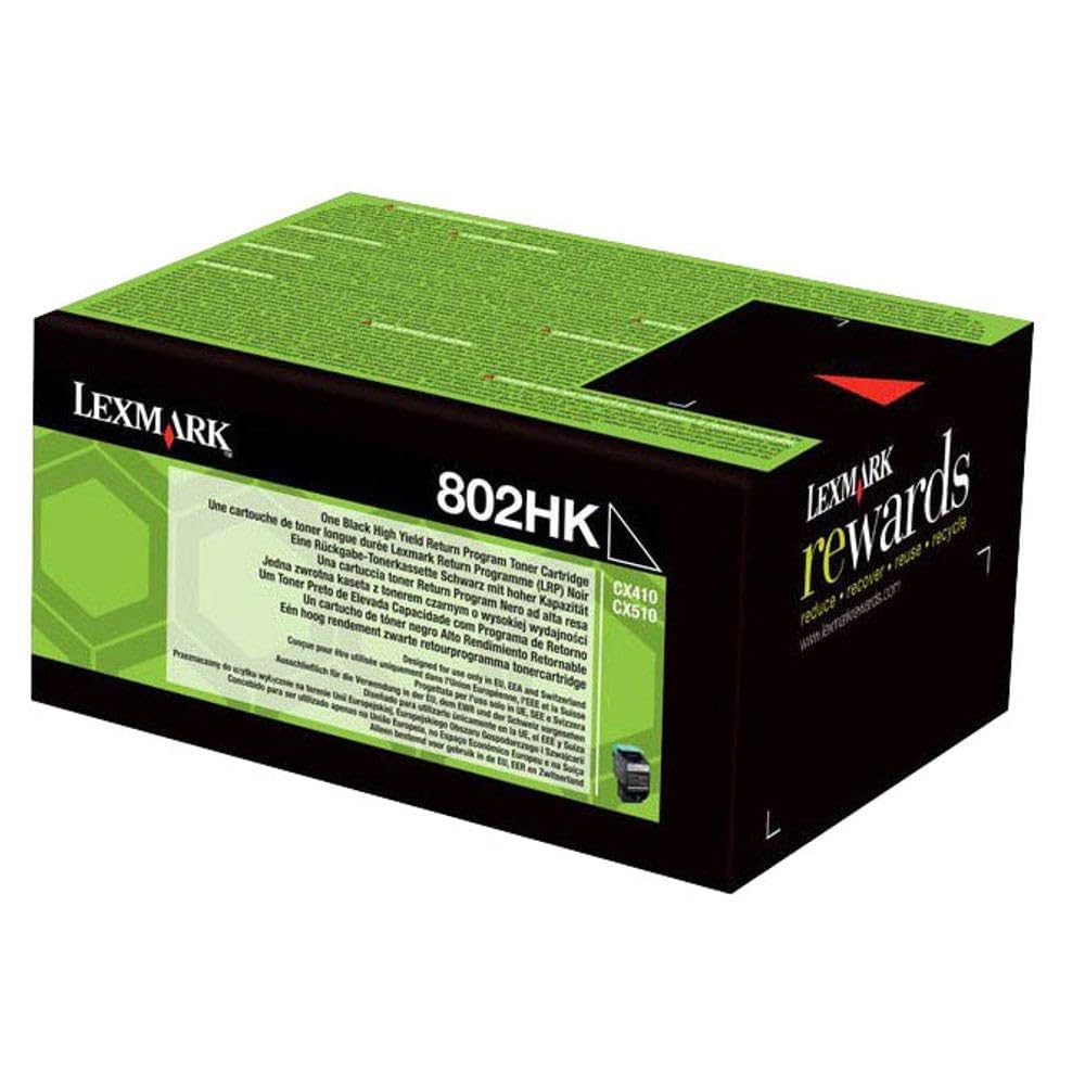 Lexmark 80C2HK0 Original Toner 1er Pack, Schwarz