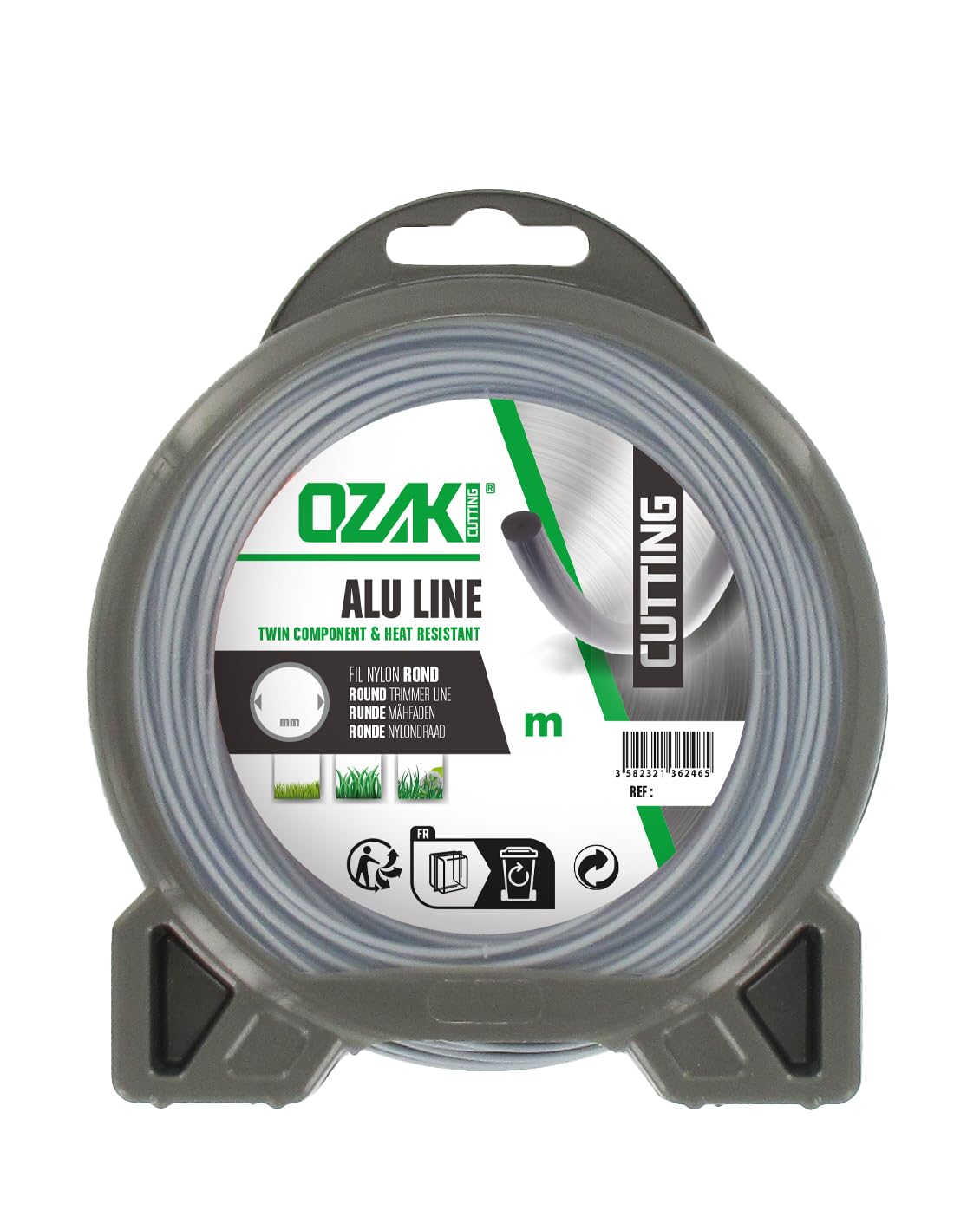 Greenstar 3866 Bobine fil nylon Aluline Ozaki 243 m x ø 2,50 mm