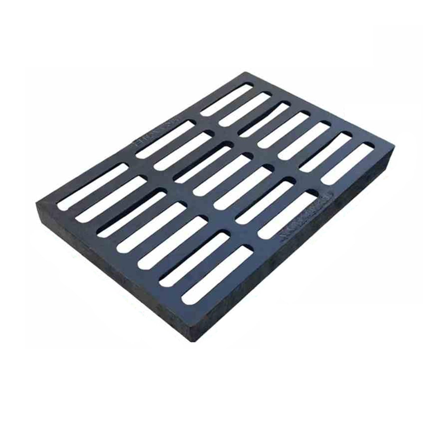 Grille d'égout robuste de forme rectangulaire en fonte durable de qualité