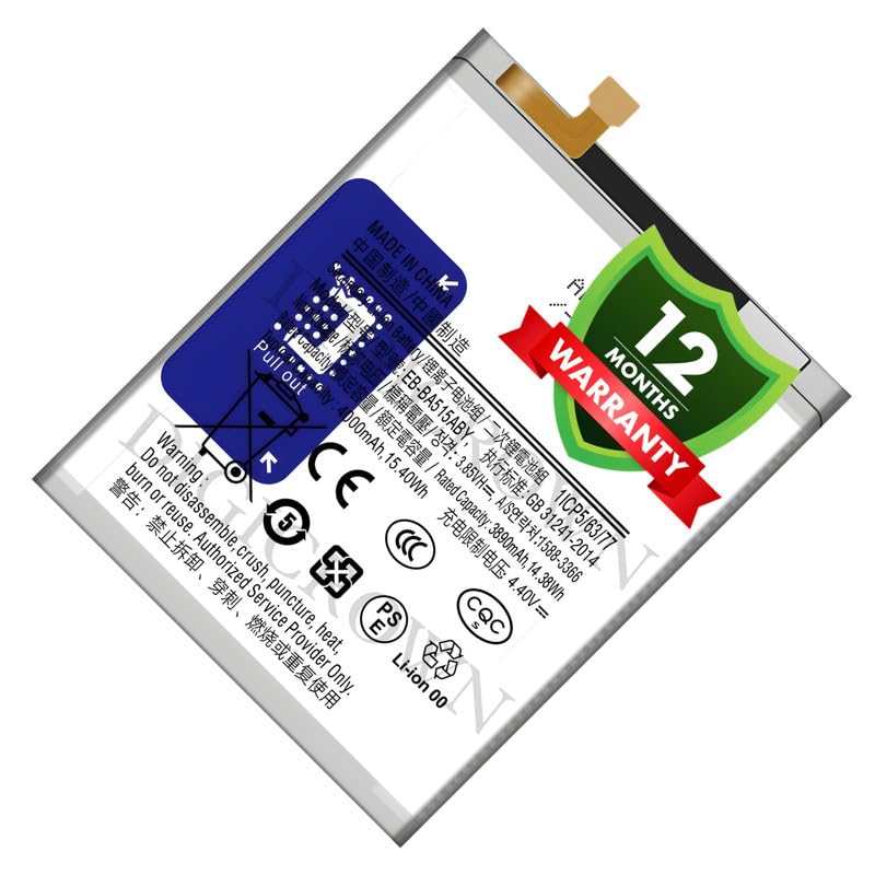 Image of Original EB-BA515ABY Battery Compatible for Samsung Galaxy A51 4G (SM-A515F) - (4000mAh) - 1 Year Warranty DF7