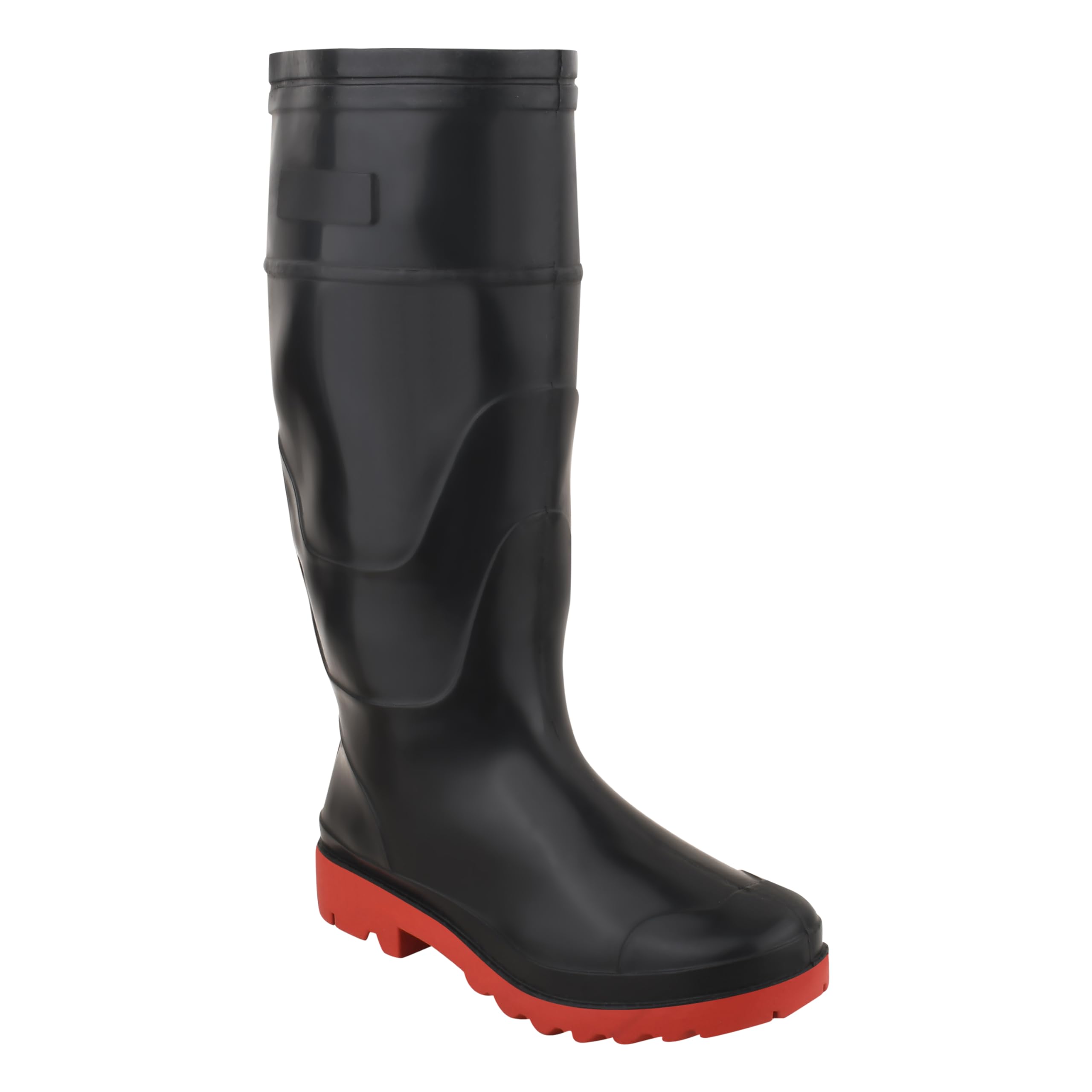 Elecant Gumboot For Men Flexible PVC, Puncture & Tear Resistant, 15 Inch Anti-Static,Anti-Slip,Oil/Water/Acid Resistance,Labour/Worker Purpose for Men (Black & Red) (B0DG5STBY4) Amazon Price History, Amazon Price Tracker