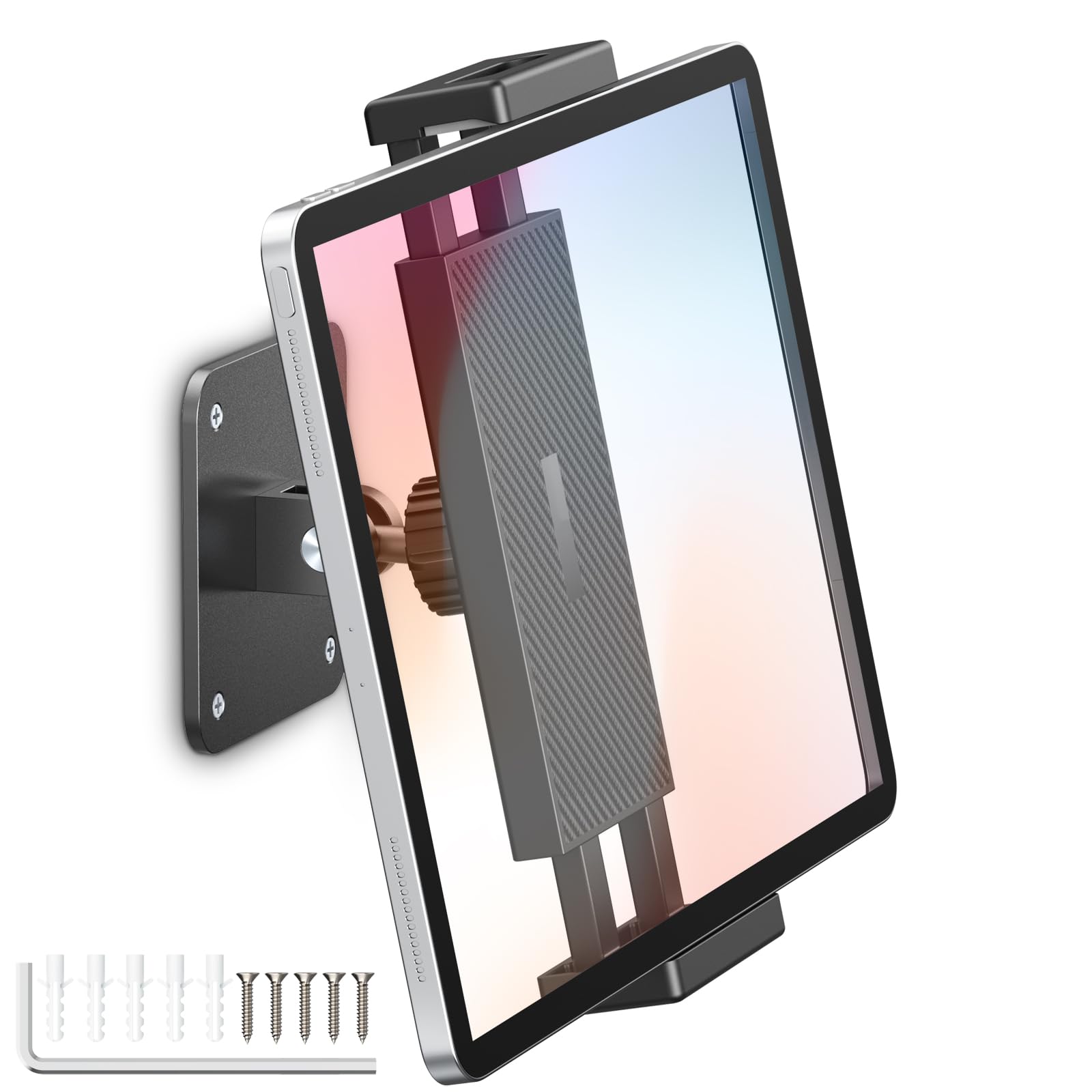 Supporto Da Parete In Metallo Per Tablet E IPad 4-13'' – Braccio Regolabile 360° Con Rotazione – Dosvsi
