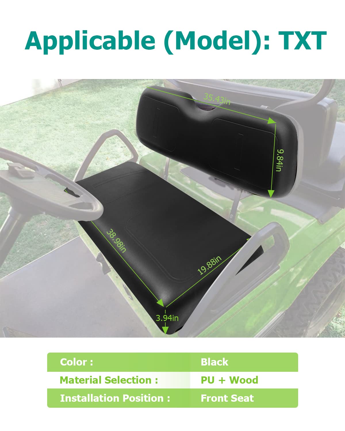 Amazon.com: ILVGOLF Front Seat Replacement Cushions for EZGO