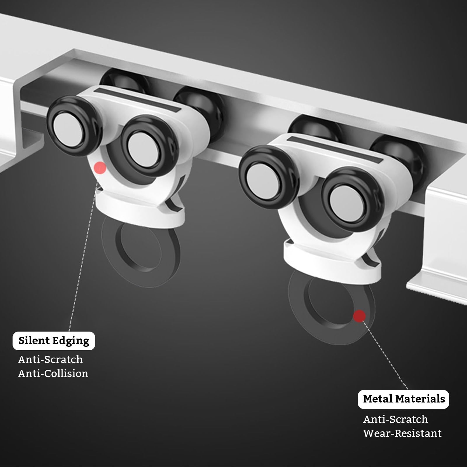 Versenkbares Vorhangschienensystem - Robuste Aluminium-Vorhangschiene für elegante versteckte Deckenmontage ideal für Wohnräume und Schlafzimmer einfach zu installieren.