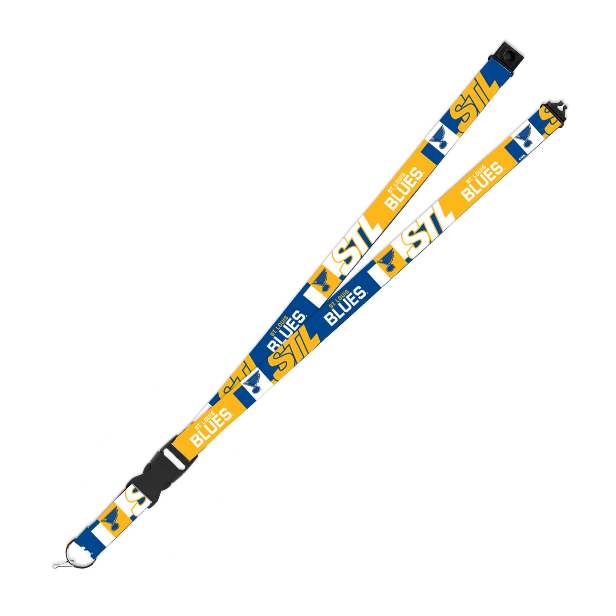 Rico Industries NHL Hockey St. Louis Blues Standard Wrist Lanyard Key Chain, Cute Wristlet Strap Keychain Holder for Women Men Car Keys ID Badges Card Wallet Phone Camera