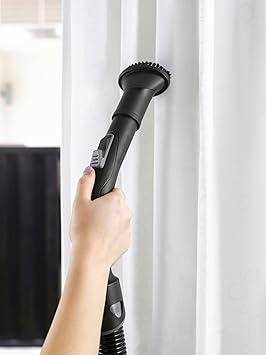 Kärcher Aspiradora de Trineo VC 3, compacta, depósito 0,9 l, Rango de acción 7,5 m, Filtro HEPA 12, Manguera telescópica, 2 boquillas, Cepillo móvil, Filtro, Manguera de aspiración 1,5 m, Blanco3