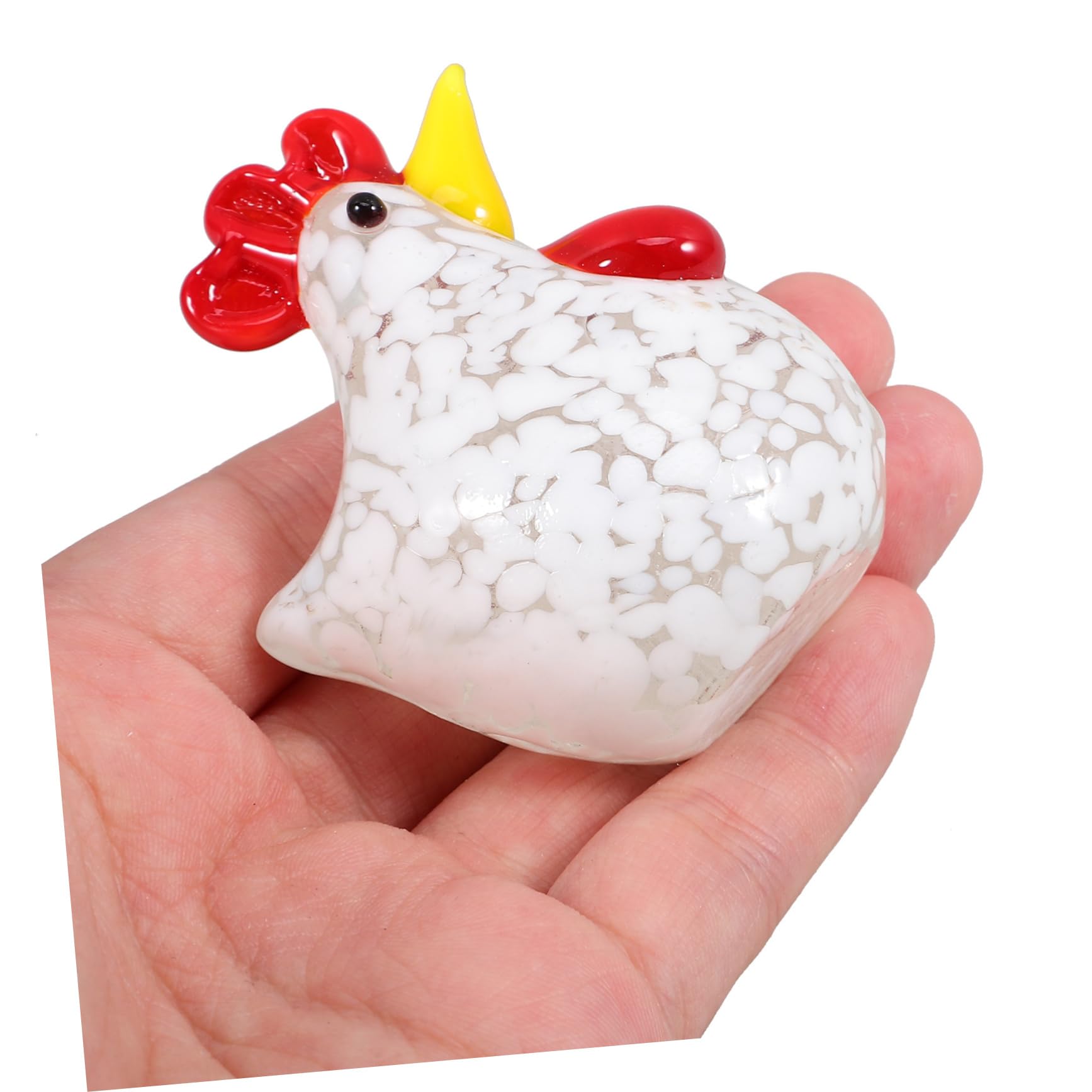 Alasum 4pezzi Decorazione Di Gallina Miniatura Scultura Per Scrivania Arredamento Elegante e Creativo Per Casa e Ufficio Artigianato Di Qualità Superiore