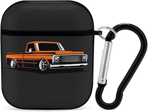 Miniatura 1 de Funda para Airpods de camión vintage para Apple AirPods 2 y 1, bonita funda para Airpod para niños y niñas, PC dura protectora con llavero
