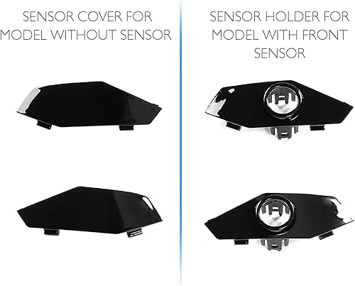 Miniatura 8 de FREEMOTOR802 Parrilla superior delantera compatible con Honda Civic Sedan 2022-2024 de 4 puertas, estilo Si, pintada negro brillante, ABS Honeycomb