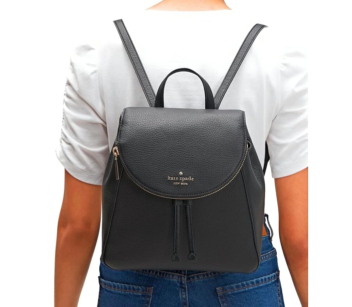 【美品】ケイト・スペード・ニューヨーク レイラ ミディアム バックパック本革 黒 Amazon.co.jp: Kate spade ケイトスペード アウトレット レイラ