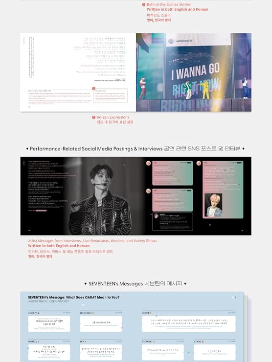 Seventeen SAYS Global Edition, 150+ Quotes from Seventeen, Handwritten Messages from Seventeen, High-Quality Photobook, Seventeen Merch, Gift Idea for Kpop Fans, Gift for Carat