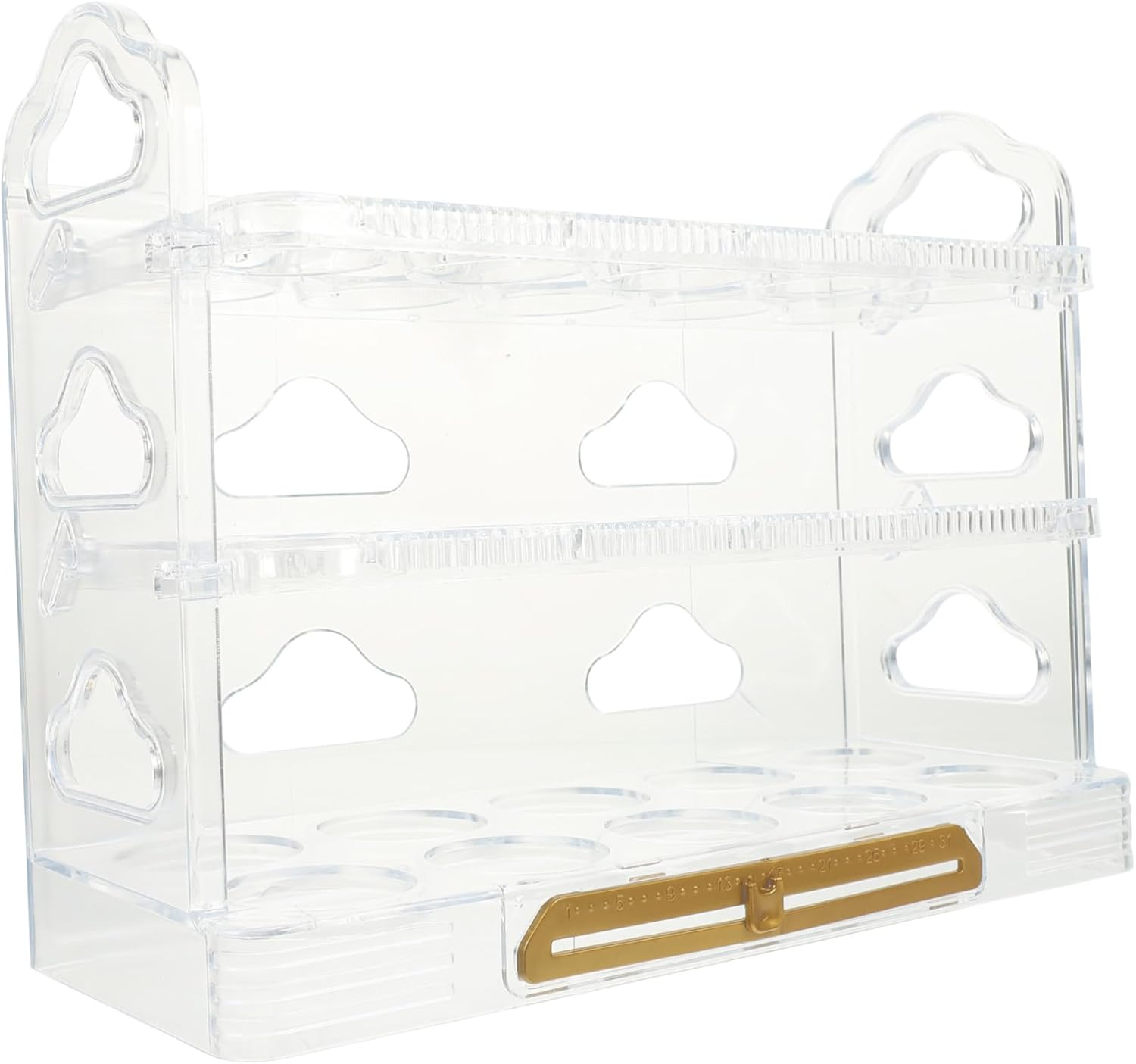 1pc Egg Organizer for Refrigerator Egg Tray Compartments Fridge Holder Kitchen Supply Storage Box