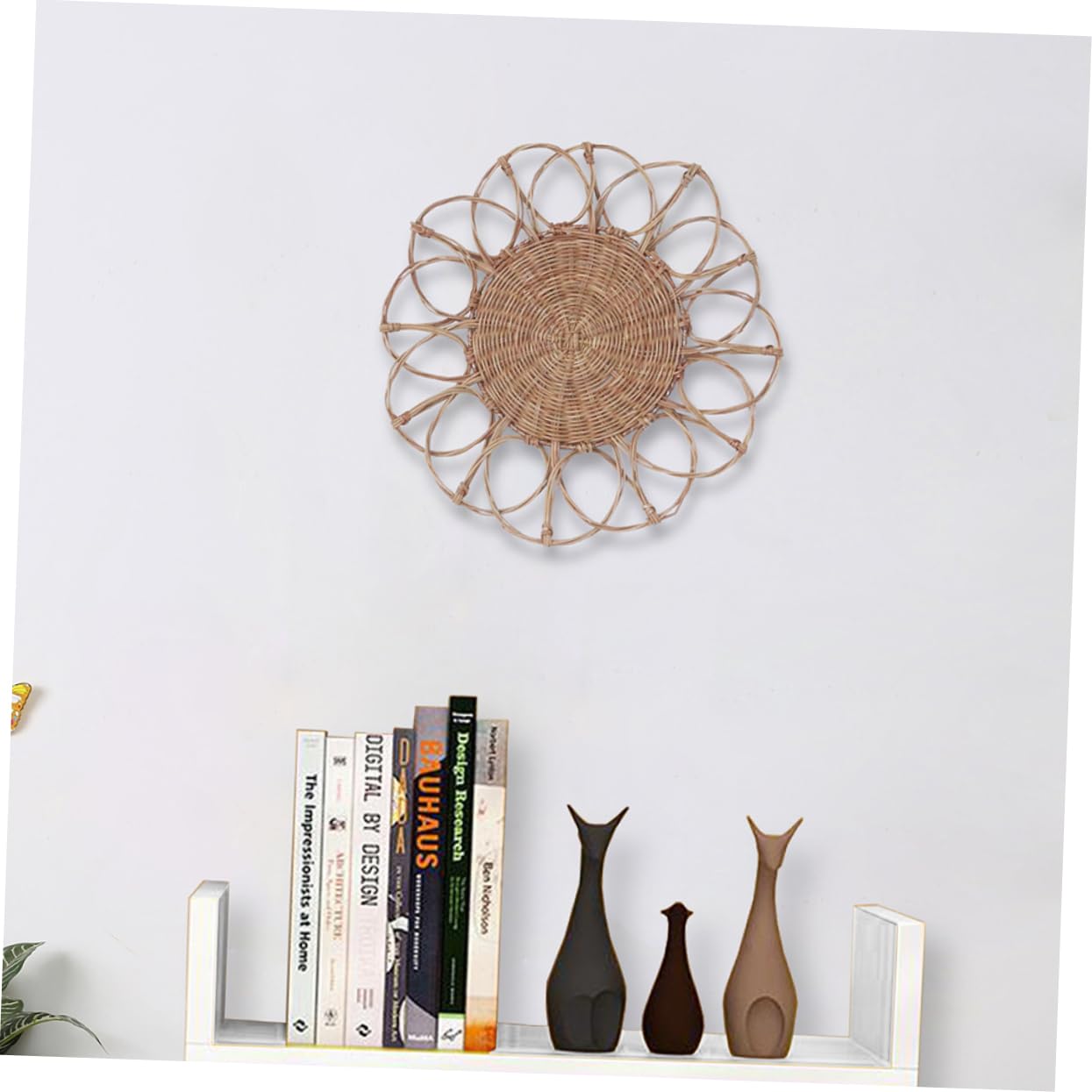 Angoily 1 Pc Colgante De Ratán Decoraciones Para Salas De Casa Departamento Decoración Colgante De Pared De Ratán Platos De Mimbre Oficina Rota Cesta Para Colgar En La Pared Bohemia