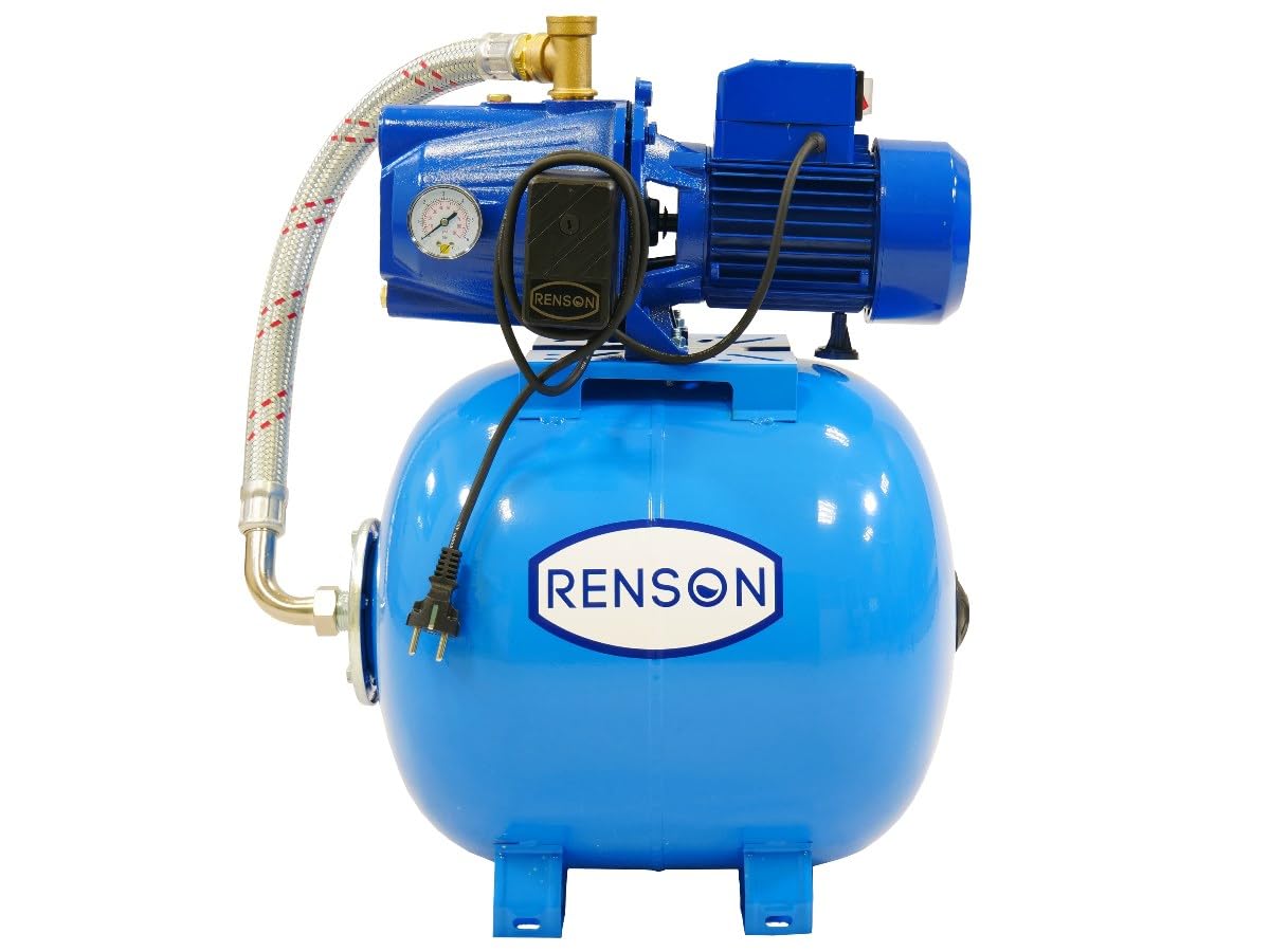 Groupe de surpression 50L, FABRICATION FRANCAISE, 900W, 230V, Débit max 50L/min, Pression max 10 bar, livré avec manomètre et pressostat RENSON