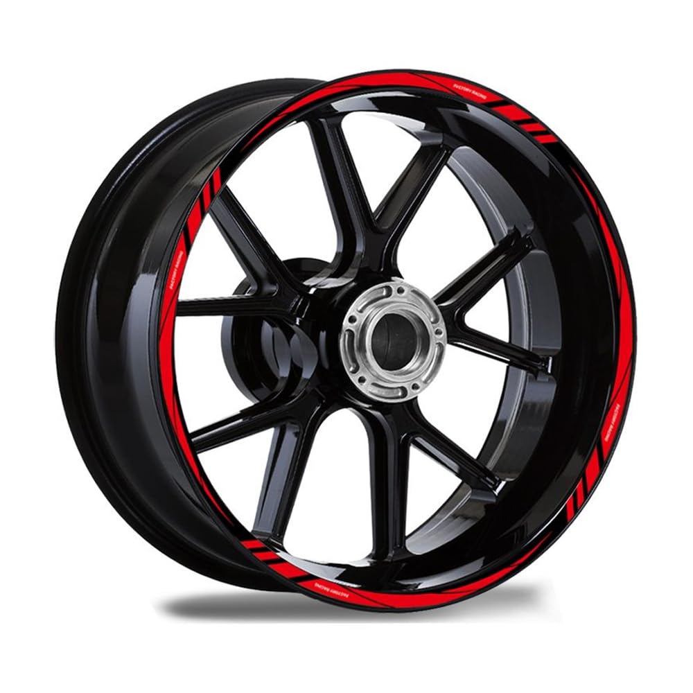 QIZUN Reflective Motorcycle Wheel Hub Stickers Rim Tape Decals Stripe
