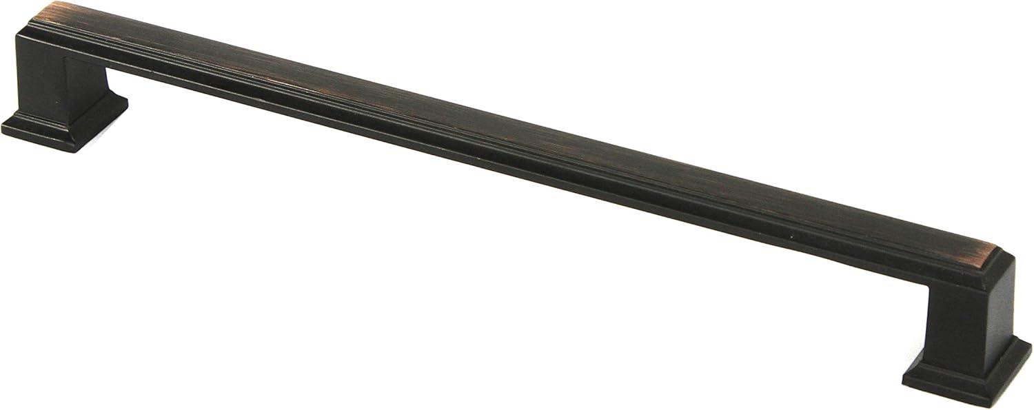 Kingsman ROMA Series (Pack of 10) Solid Zinc Alloy Material Drawer Pull Cabinet Handle (8-1/4 in., Oil Rubbed Bronze)